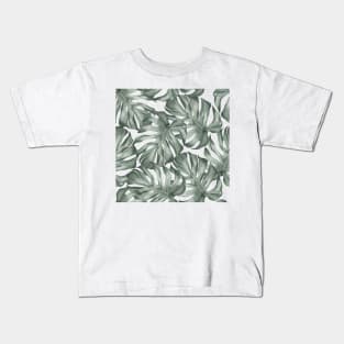 Monstera Pattern Kids T-Shirt